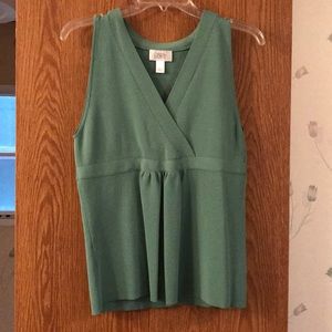 Ann Taylor Loft sage green tank top